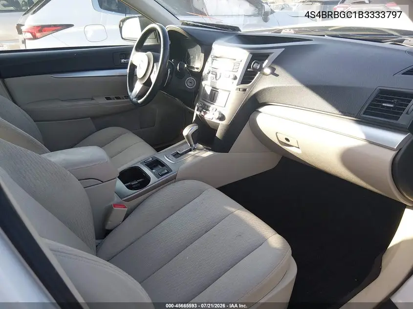 2011 Subaru Outback 2.5I Premium VIN: 4S4BRBGC1B3333797 Lot: 45665593