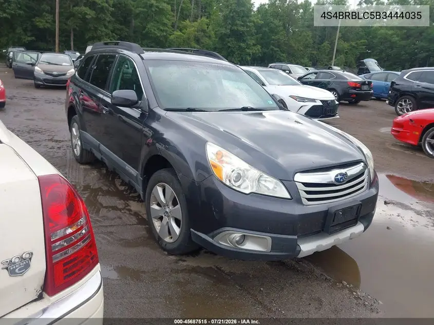 2011 Subaru Outback 2.5I Limited VIN: 4S4BRBLC5B3444035 Lot: 45687515