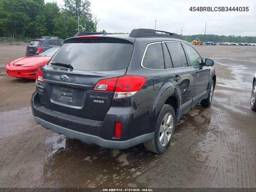 2011 Subaru Outback 2.5I Limited VIN: 4S4BRBLC5B3444035 Lot: 45687515