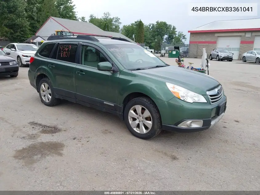 2011 Subaru Outback 2.5I Limited VIN: 4S4BRBKCXB3361041 Lot: 45698801