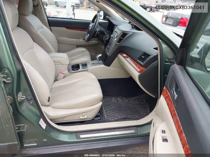 2011 Subaru Outback 2.5I Limited VIN: 4S4BRBKCXB3361041 Lot: 45698801