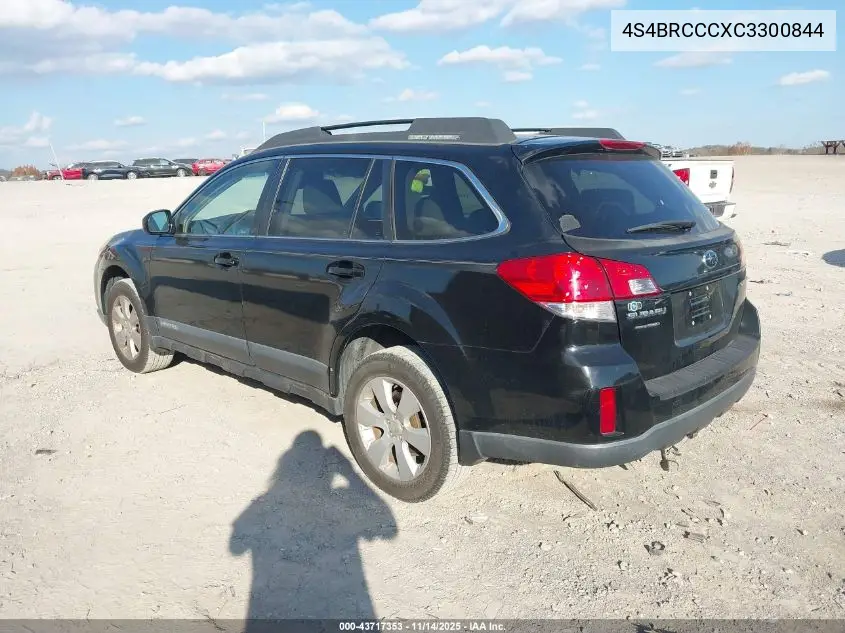 4S4BRCCCXC3300844 2012 Subaru Outback 2.5I Premium
