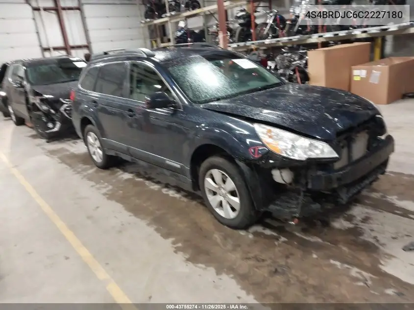 4S4BRDJC6C2227180 2012 Subaru Outback 3.6R Limited