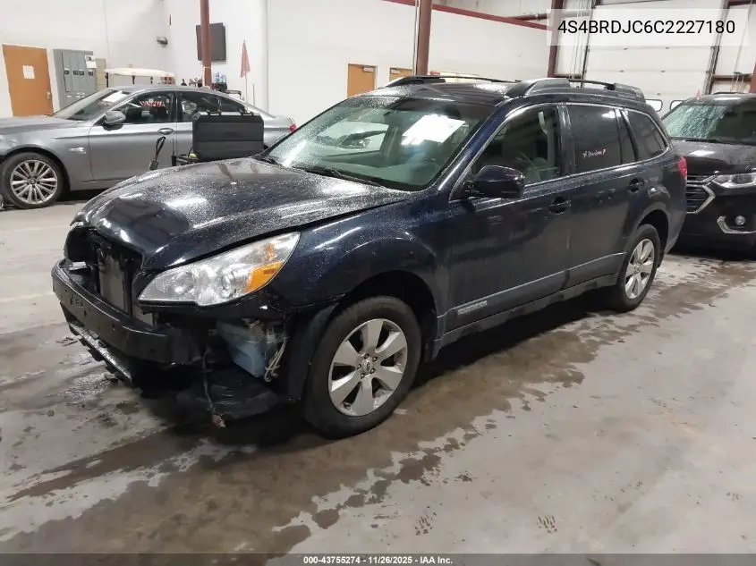 4S4BRDJC6C2227180 2012 Subaru Outback 3.6R Limited