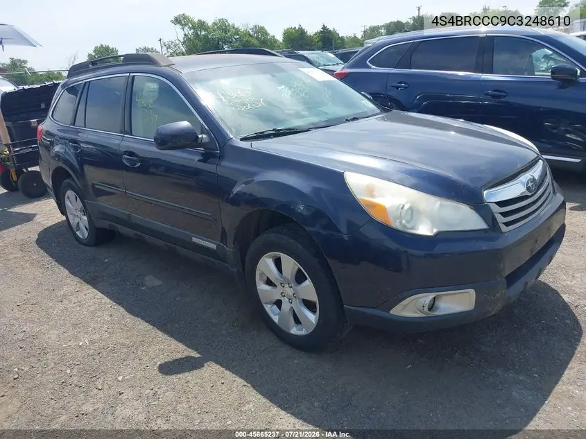 2012 Subaru Outback 2.5I Premium VIN: 4S4BRCCC9C3248610 Lot: 45665237