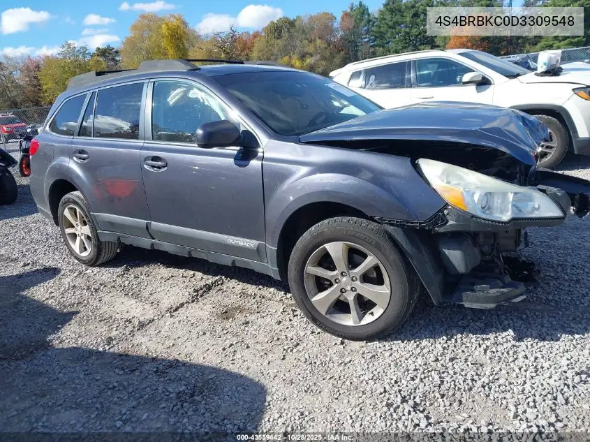 4S4BRBKC0D3309548 2013 Subaru Outback 2.5I Limited