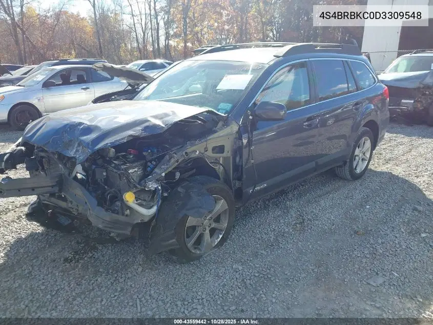 4S4BRBKC0D3309548 2013 Subaru Outback 2.5I Limited