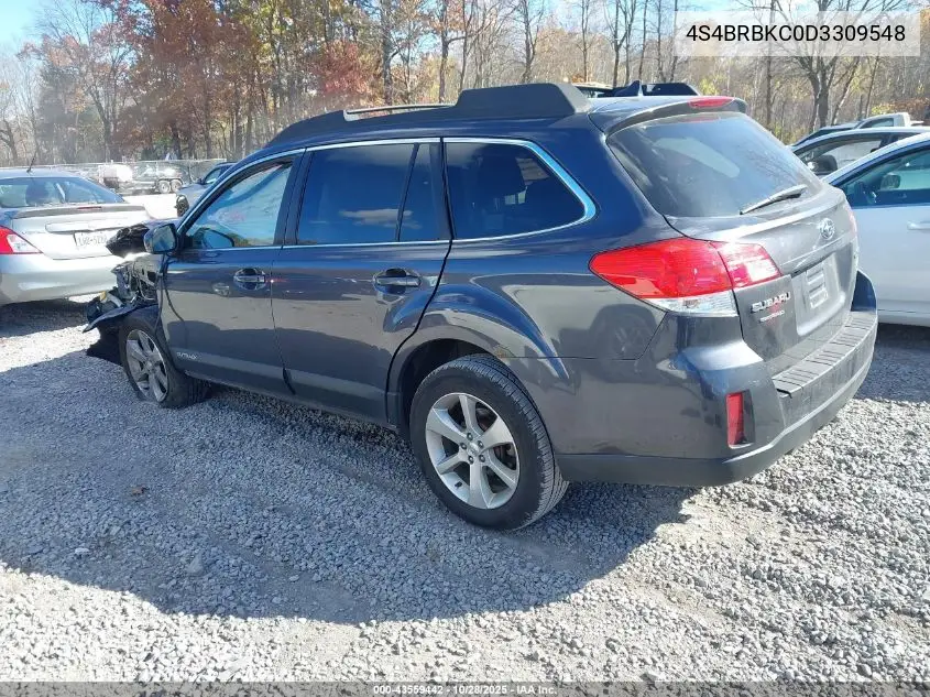 4S4BRBKC0D3309548 2013 Subaru Outback 2.5I Limited