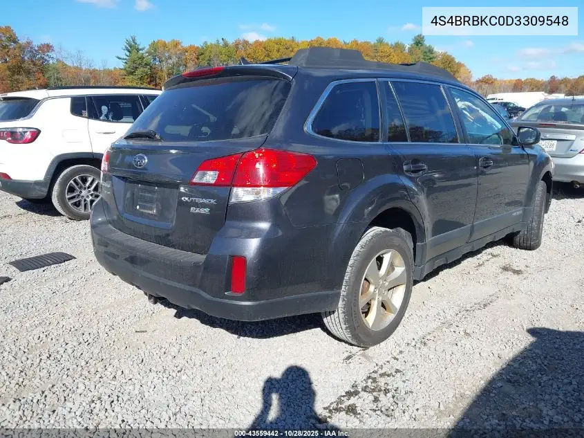 4S4BRBKC0D3309548 2013 Subaru Outback 2.5I Limited