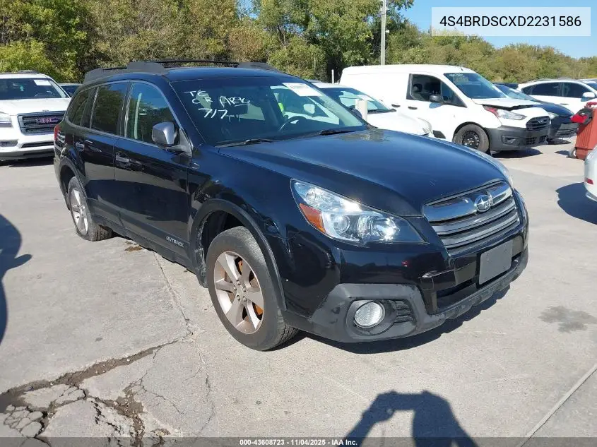 4S4BRDSCXD2231586 2013 Subaru Outback 3.6R Limited