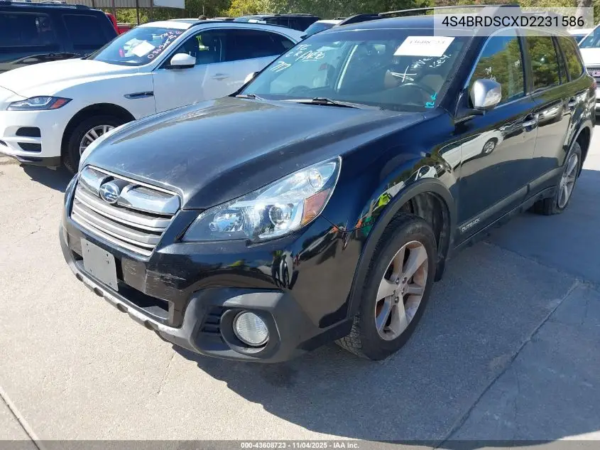 4S4BRDSCXD2231586 2013 Subaru Outback 3.6R Limited