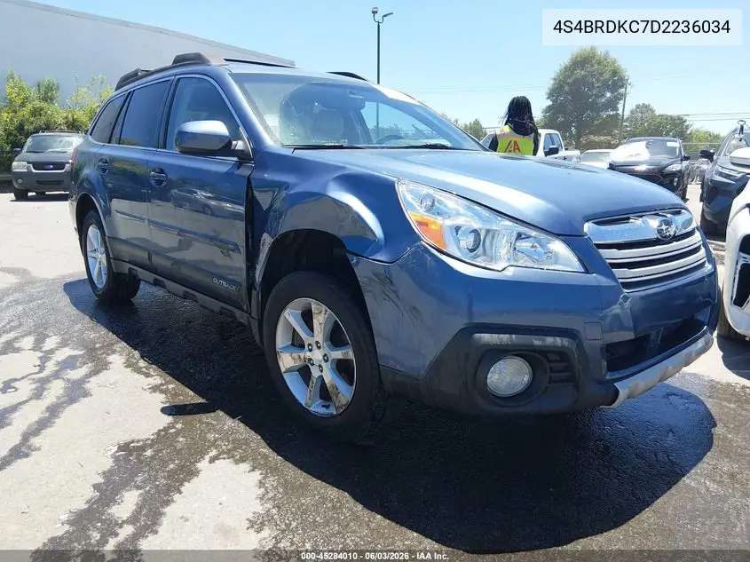4S4BRDKC7D2236034 2013 Subaru Outback 3.6R Limited