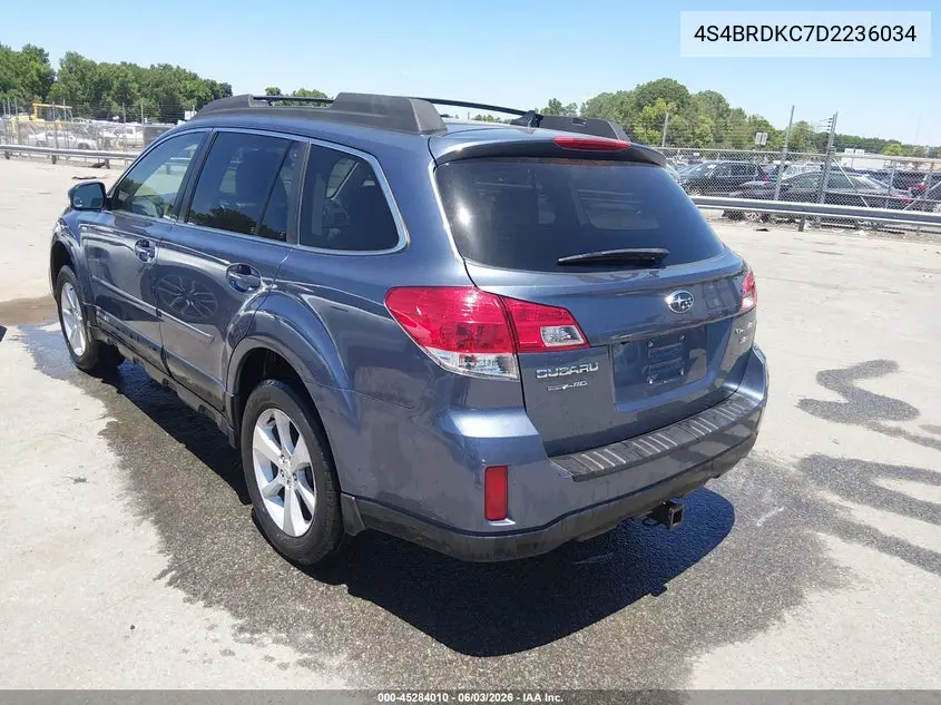 4S4BRDKC7D2236034 2013 Subaru Outback 3.6R Limited