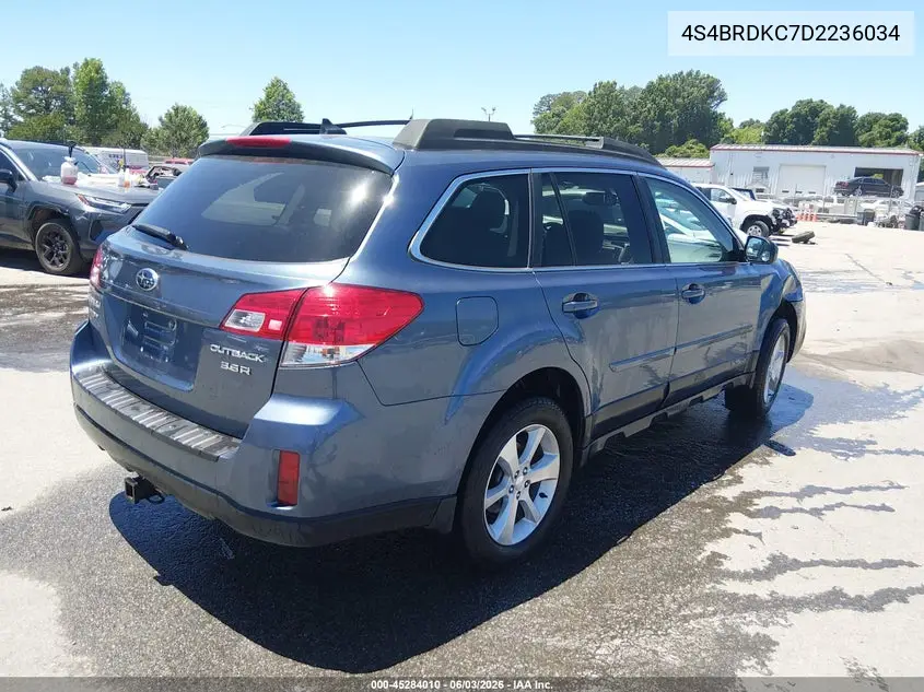 4S4BRDKC7D2236034 2013 Subaru Outback 3.6R Limited