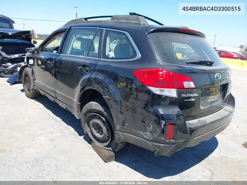 2013 Subaru Outback 2.5I VIN: 4S4BRBAC4D3300515 Lot: 45600851