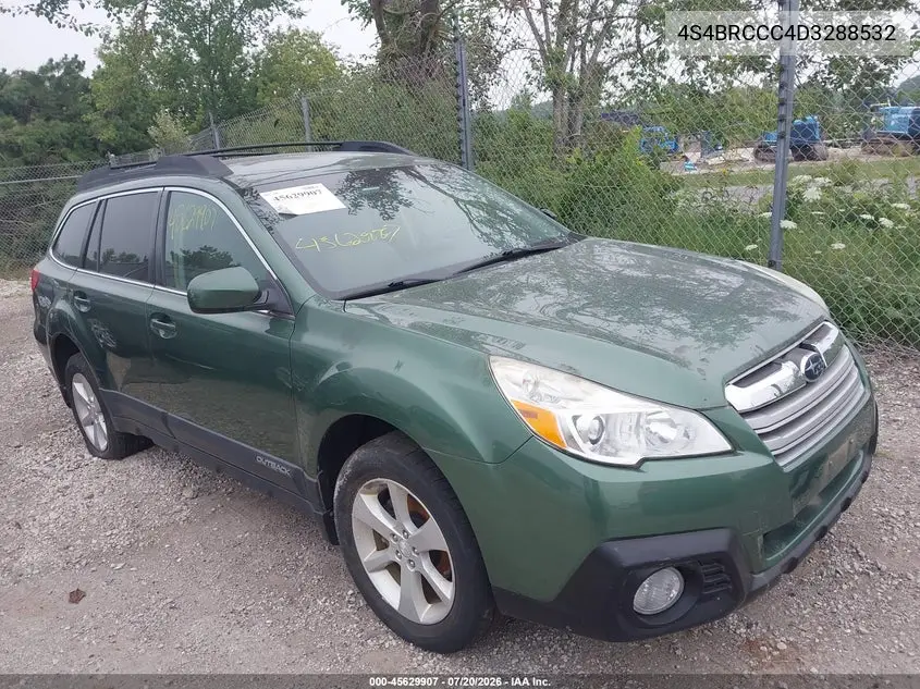 2013 Subaru Outback 2.5I Premium VIN: 4S4BRCCC4D3288532 Lot: 45629907