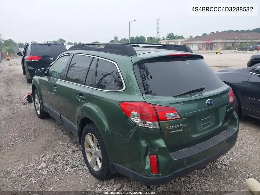 2013 Subaru Outback 2.5I Premium VIN: 4S4BRCCC4D3288532 Lot: 45629907