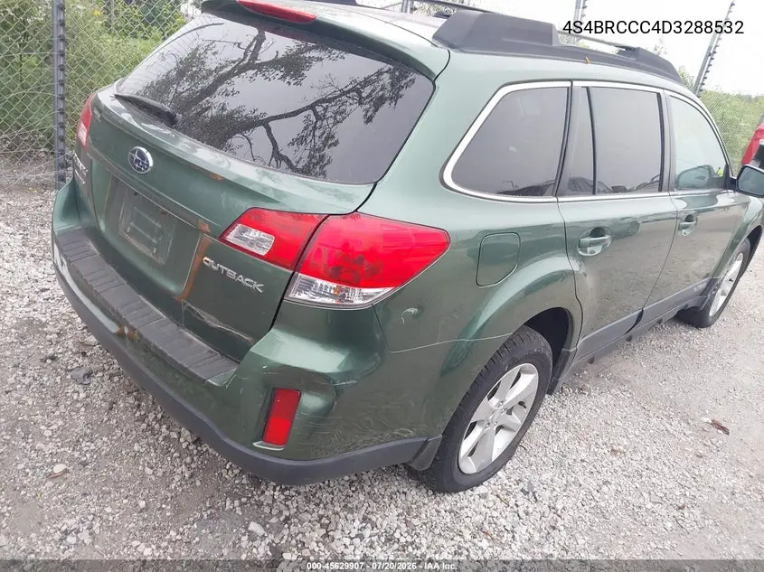 2013 Subaru Outback 2.5I Premium VIN: 4S4BRCCC4D3288532 Lot: 45629907