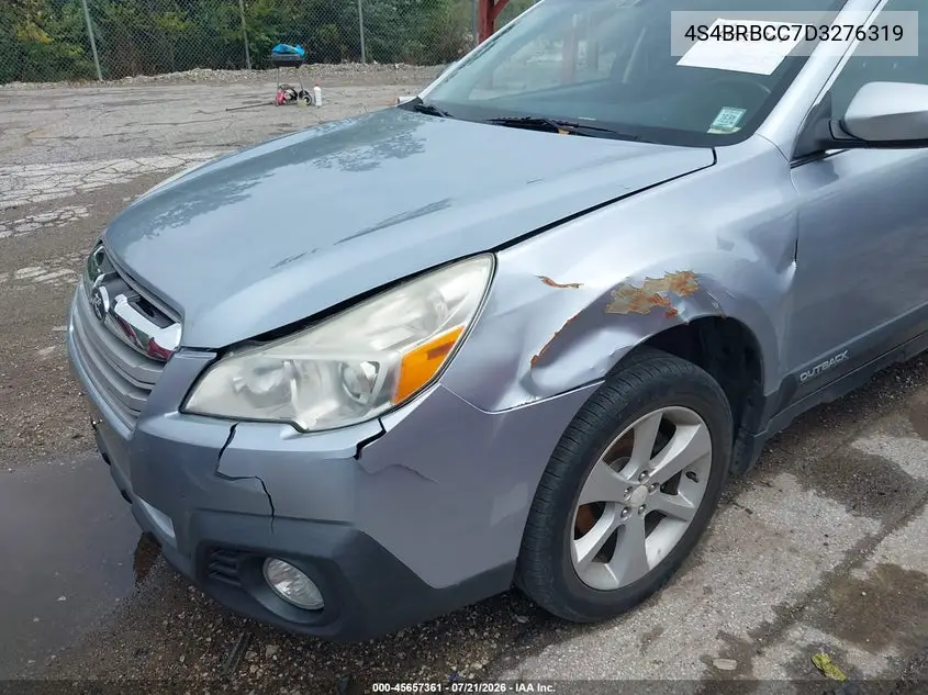 2013 Subaru Outback 2.5I Premium VIN: 4S4BRBCC7D3276319 Lot: 45657361