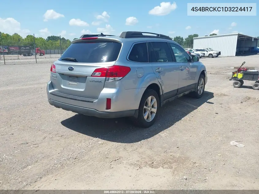 2013 Subaru Outback 2.5I Limited VIN: 4S4BRCKC1D3224417 Lot: 45662513