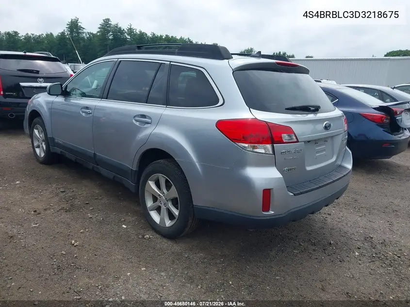 2013 Subaru Outback 2.5I Limited VIN: 4S4BRBLC3D3218675 Lot: 45680146