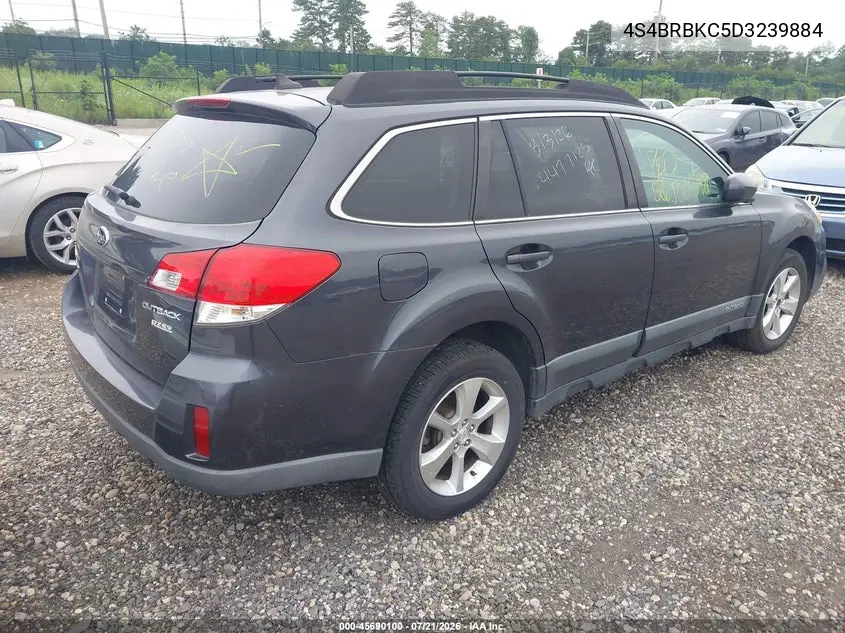 2013 Subaru Outback 2.5I Limited VIN: 4S4BRBKC5D3239884 Lot: 45690100