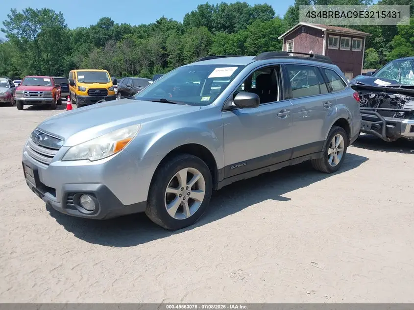 2014 Subaru Outback 2.5I VIN: 4S4BRBAC9E3215431 Lot: 45563076