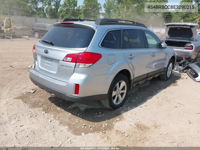 2014 Subaru Outback 2.5I Premium VIN: 4S4BRBCC8E3290215 Lot: 45640910