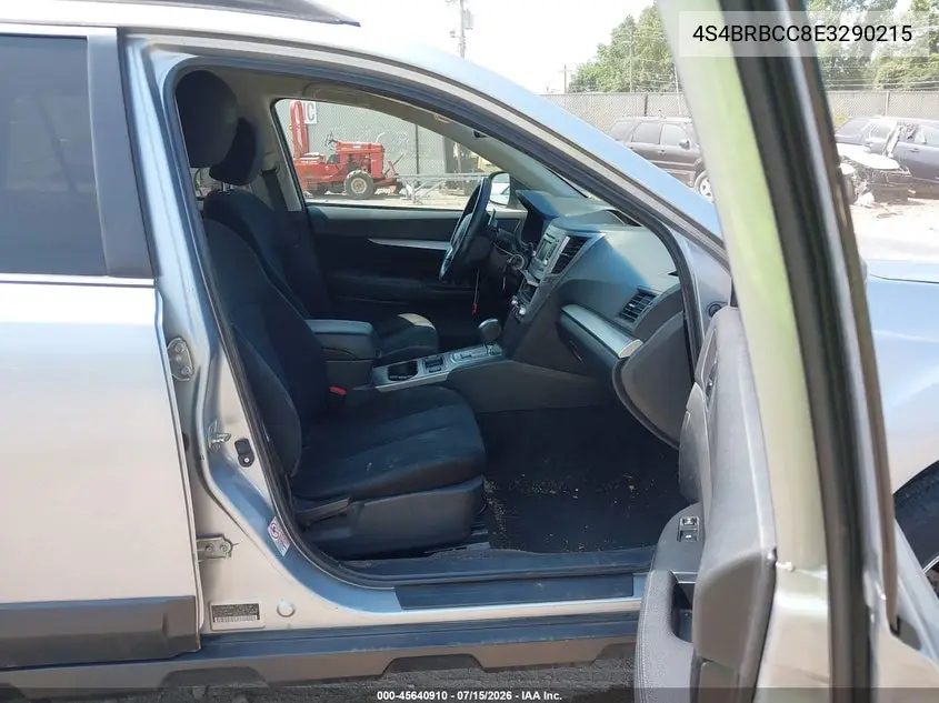 2014 Subaru Outback 2.5I Premium VIN: 4S4BRBCC8E3290215 Lot: 45640910