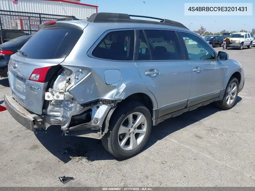2014 Subaru Outback 2.5I Premium VIN: 4S4BRBCC9E3201431 Lot: 45656897