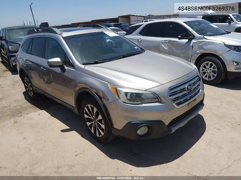 2015 Subaru Outback 2.5I Limited VIN: 4S4BSBNC0F3269376 Lot: 45690328