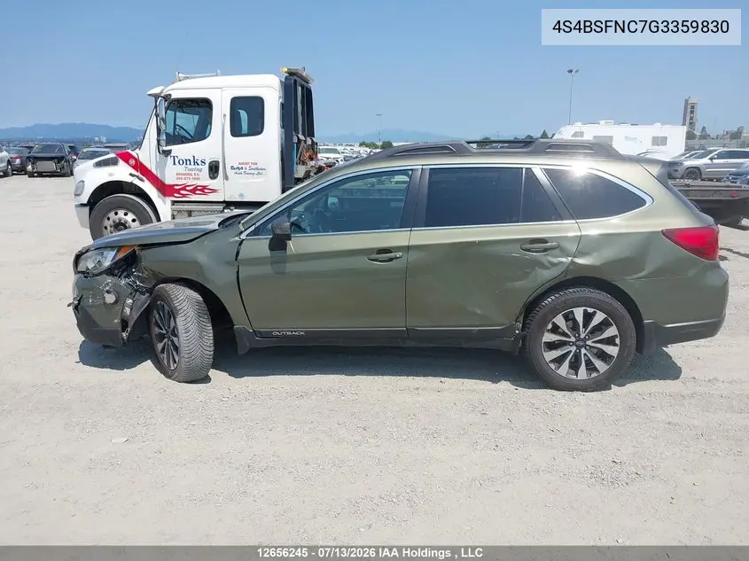 2016 Subaru Outback 3.6R Limited VIN: 4S4BSFNC7G3359830 Lot: 12656245
