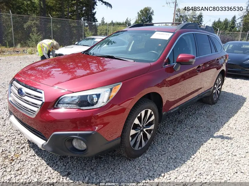 4S4BSANC8G3336530 2016 Subaru Outback 2.5I Limited