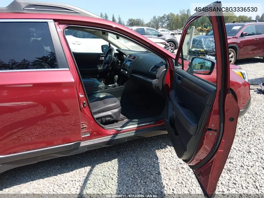 4S4BSANC8G3336530 2016 Subaru Outback 2.5I Limited