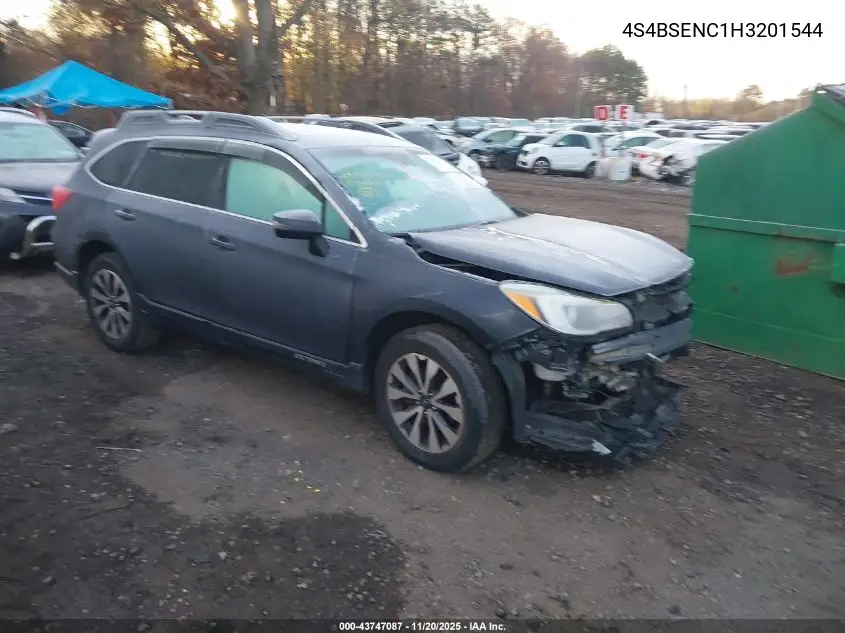 4S4BSENC1H3201544 2017 Subaru Outback 3.6R Limited