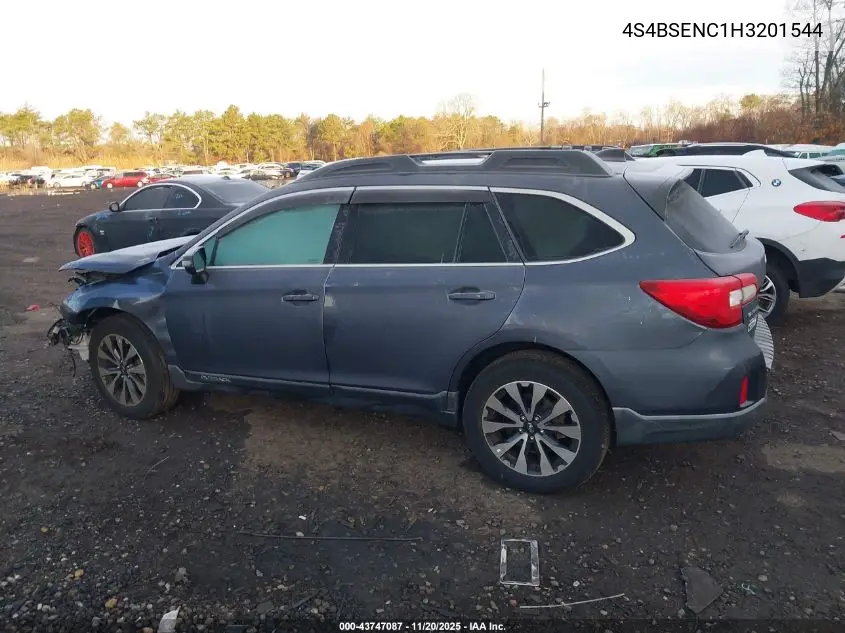 4S4BSENC1H3201544 2017 Subaru Outback 3.6R Limited