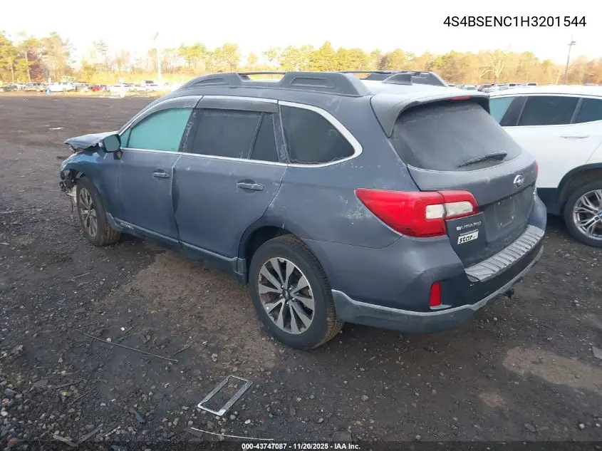 4S4BSENC1H3201544 2017 Subaru Outback 3.6R Limited