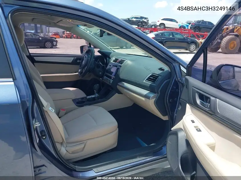 2017 Subaru Outback 2.5I Premium VIN: 4S4BSAHC3H3249146 Lot: 45414334