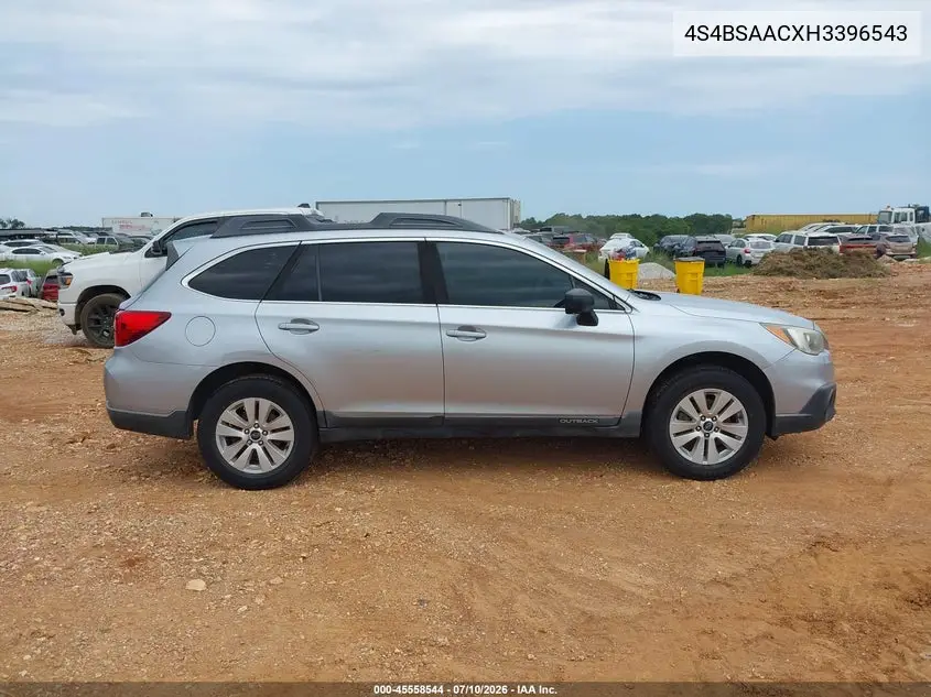 2017 Subaru Outback 2.5I VIN: 4S4BSAACXH3396543 Lot: 45558544