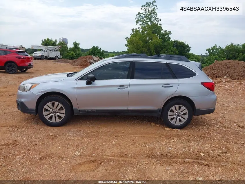 2017 Subaru Outback 2.5I VIN: 4S4BSAACXH3396543 Lot: 45558544