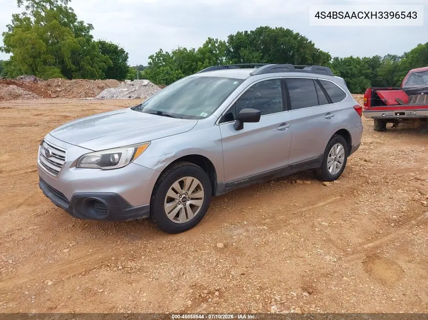 2017 Subaru Outback 2.5I VIN: 4S4BSAACXH3396543 Lot: 45558544