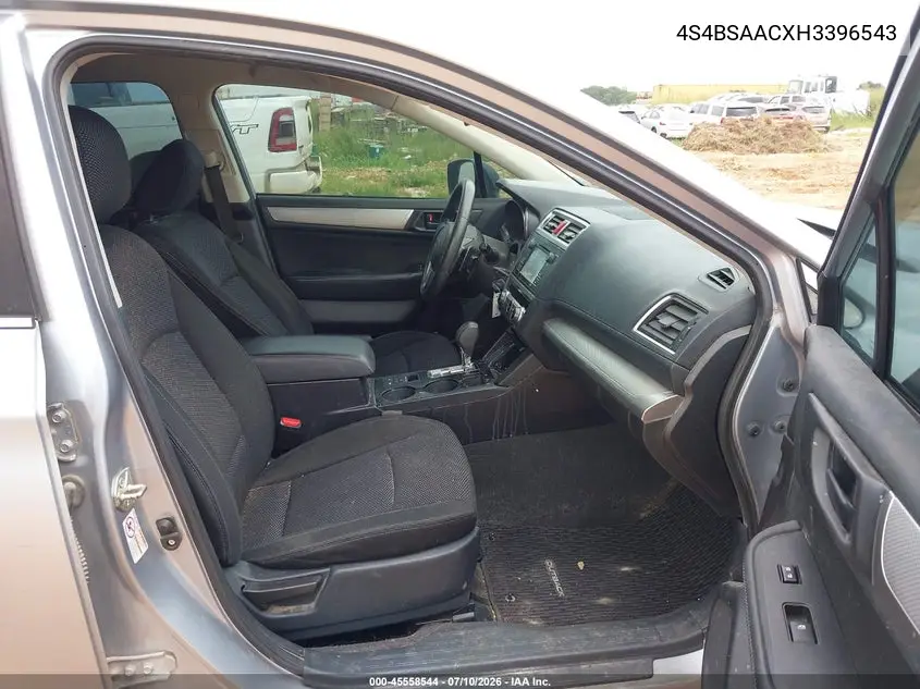 2017 Subaru Outback 2.5I VIN: 4S4BSAACXH3396543 Lot: 45558544
