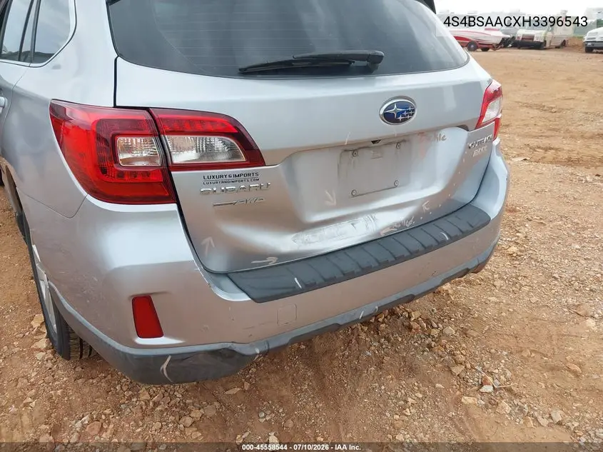 2017 Subaru Outback 2.5I VIN: 4S4BSAACXH3396543 Lot: 45558544