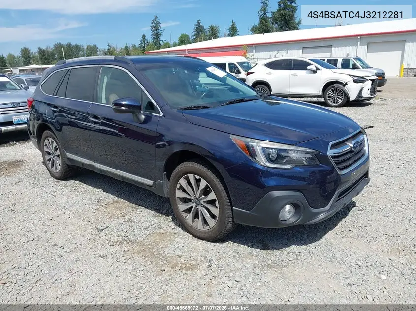 2018 Subaru Outback 2.5I Touring VIN: 4S4BSATC4J3212281 Lot: 45569072