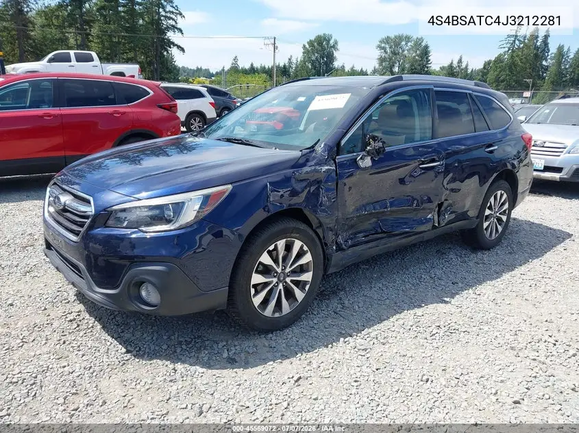 2018 Subaru Outback 2.5I Touring VIN: 4S4BSATC4J3212281 Lot: 45569072