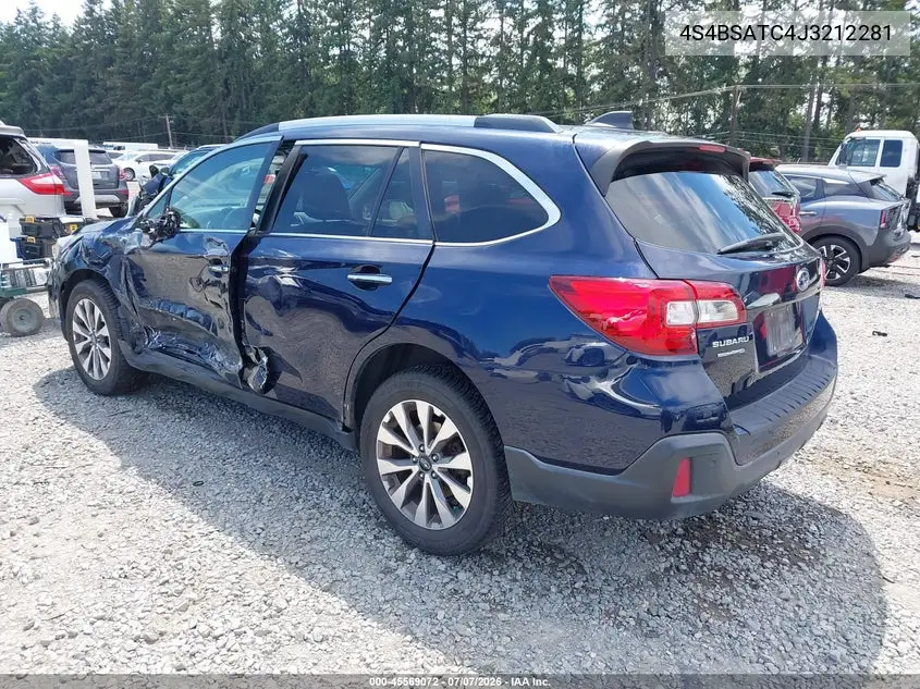 2018 Subaru Outback 2.5I Touring VIN: 4S4BSATC4J3212281 Lot: 45569072