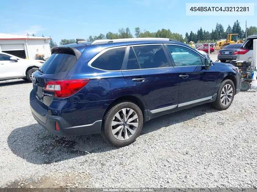 2018 Subaru Outback 2.5I Touring VIN: 4S4BSATC4J3212281 Lot: 45569072