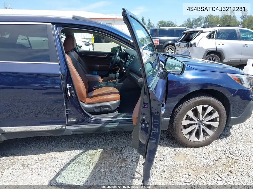 2018 Subaru Outback 2.5I Touring VIN: 4S4BSATC4J3212281 Lot: 45569072