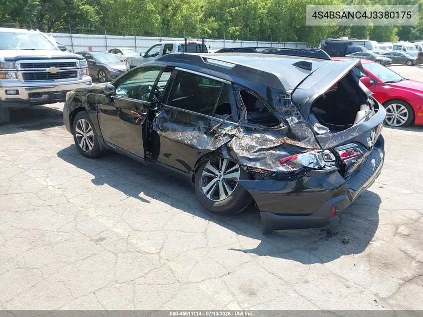 2018 Subaru Outback 2.5I Limited VIN: 4S4BSANC4J3380175 Lot: 45611114