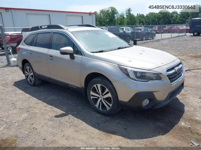 2018 Subaru Outback 3.6R Limited VIN: 4S4BSENC8J3330662 Lot: 45668555